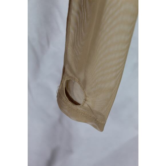 I AM GIA Sheer Long Sleeve Bodysuit Snake Tattoo Print Small - Picture 4 of 15